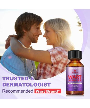 Dr. DERM Maximum Strength Wart Remover Liquid Gel - Fast-Acting Treatment for Plantar, Genital, Corn, Common, and Flat Warts - Natural and Safe Formula - 0.5 Fl Oz - Buy Online on SooperMarket.com