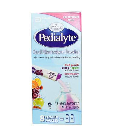 Pedialyte Oral Electrolyte Maintenance Powder Variety Pack - 8-0.3oz Packets/Net Wt 2.4oz
