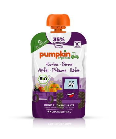 Pumpkin Organics Quetschie - with pumpkin pear apple plum 100g (12 pack)