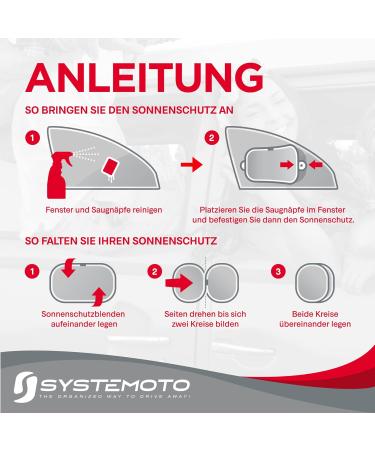Systemoto Car Sun Protection for Babies - UV Protection (2 Set) | Adorable Animal Motifs for Passenger Cars - Buy Online on SooperMarket.com