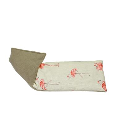 Soothing Cold or Hot Microwavable Duo Fabric Wheat Bag - Lavender Scented - Natural Relief for Aches and Pains - Fancy Flamingos