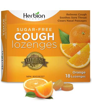 Herbion Naturals Sugar-Free Cough Lozenges with Natural Orange Flavour Relieves Cough Clears Nasal Congestion Soothes Sore Throat For Adults and Children 12 years and above (Pack of 6) 108 Count - Buy Online on SooperMarket.com