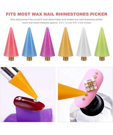 Kuuddker 12Pieces Replacement Tips Nail Rhinestones Picker for Nail Dotting Pen to Pick Up Nail Gem Jewelry Replacement - Buy Online on SooperMarket.com