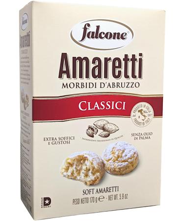 Falcone Soft Almond Amaretti 170g Pack of 3 Amaretti Mandorle Morbidi with Italia Solutions Kitchen Conversion Card - Buy Online on SooperMarket.com