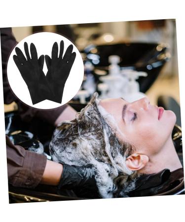 Gogogmee 3 Pairs Hair Shampoo Gloves Black Rubber Gloves Reusable Men Shampoo Dying Man Tool Belt Hair Dye Large - Buy Online on SooperMarket.com