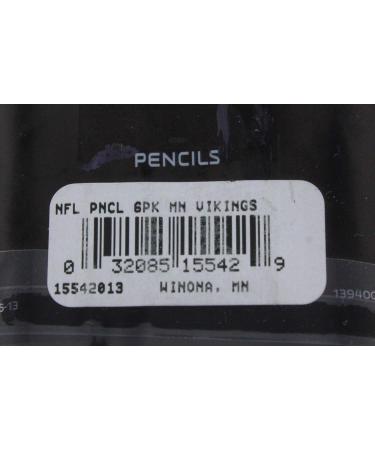 WinCraft Minnesota Vikings 6-Pack Pencils - Officially Licensed NFL Merchandise - Buy Online on SooperMarket.com