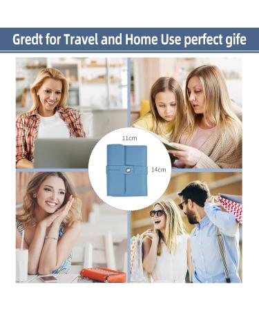 Sumwitum 16 PCS Manicure Set - Stainless Steel Professional Nail Care Kit with Leather Case - Great Gift for Women, Men, Friends, Parents - Blue - Buy Online on SooperMarket.com
