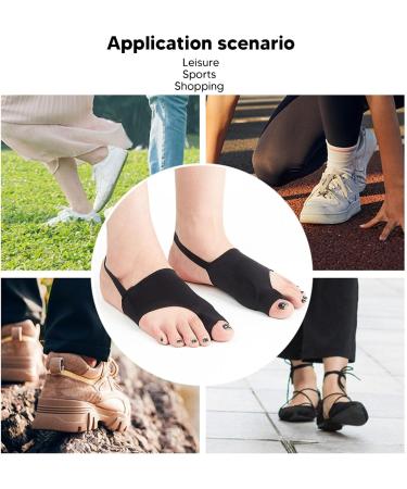 Bunionette Sleeve for Soreness Relief - Soft Stretchy Bunion Corrector for Tailors & Retail Workers (Black, S) - Buy Online on SooperMarket.com