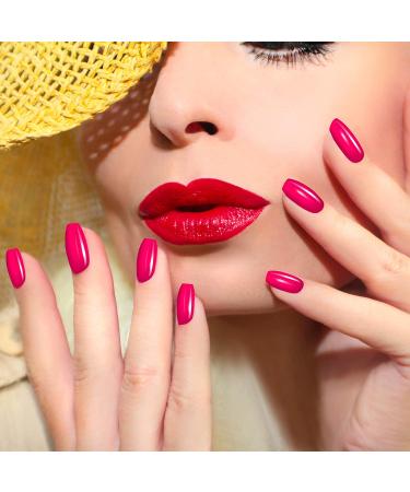 720Pcs 30 Sets Medium Square False Nails - Classic Color Glossy Press-On Ballerina Coffin Nails for Women & Girls | DIY Full Cover Artificial Fake Nails - Buy Online on SooperMarket.com