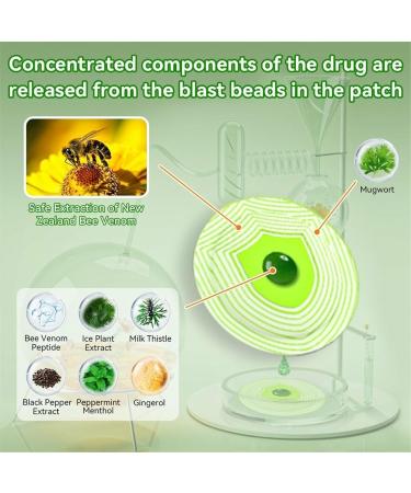 LUKMLCA Bee Venom Lymphatic Drainage Slimming Foot Patch LUKMLCA Bee Venom Foot Patch Bee Venom Lymphatic Drainage & Slimming Patches Effective Feet Health Patches for Foot and Body Care (1 Bag) - Buy Online on SooperMarket.com