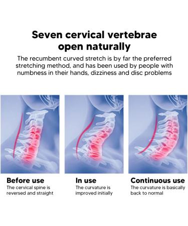 Cervical Traction Stretcher Cervical Traction Device Pillow for Home Antideformation Neck Correction (Blue) - Buy Online on SooperMarket.com