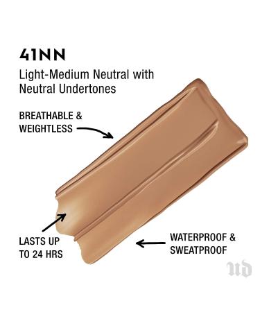 URBAN DECAY Stay Naked Liquid Foundation 41NN - Buildable Coverage, Matte Finish - 24H Long Lasting, Waterproof - 1.0 oz - Buy Online on SooperMarket.com