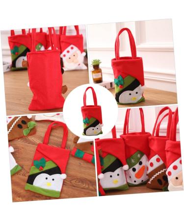 ABOOFAN 2pcs Hand Adorable Pouch Sweets for Candy Christmas Decor Bags Xmas Party Exquisite Non-woven 22x15cm Assorted Color 5 - Buy Online on SooperMarket.com