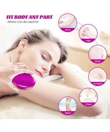 Hoyesch Crystal Hair Eraser for Women and Men - Reusable Painless Hair Remover Tool - Purple - Buy Online on SooperMarket.com