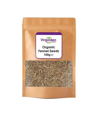 Organic Fennel Seeds 100g by Virgolden Organic