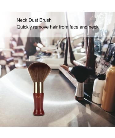 Neck Duster Brush Soft Barber Hair Brush for Fine Hair Removal Skin Friendly Neck Face Dust Brush with Soft Nylon Bristles and Wooden handle Easy Using Barber Cleaning Brush for Home Salon - Buy Online on SooperMarket.com