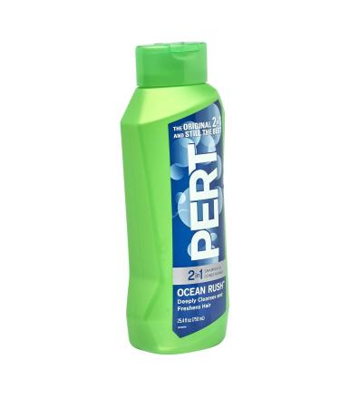 PERT 2-in-1 Ocean Rush Shampoo and Conditioner 25.4oz (4 PACK) - 4 Bottles, 101.6oz Total - Buy Online on SooperMarket.com