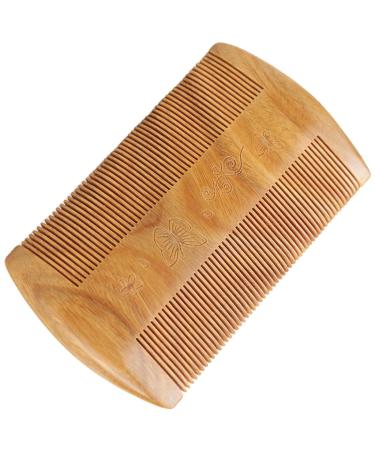 Beaupretty Green Sandalwood Beard Comb - Pocket Travel Mustache Brush for Men - Buy Online on SooperMarket.com
