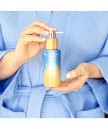 Clear Face Turmeric Cream Cleanser - Gentle Everyday Face Wash with Antioxidants & Moisturizing Ingredients | 4oz - Buy Online on SooperMarket.com