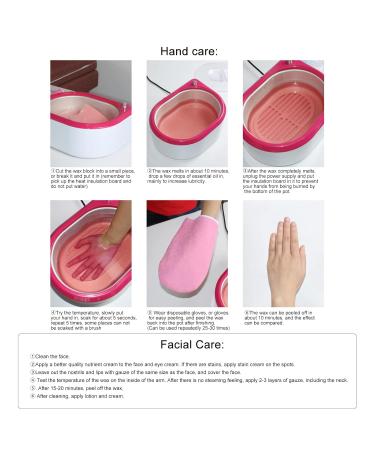 Buy Safe & Harmless Paraffin Wax Refill Pack - Deeply Moisturizing for Face Feet & Hands (Rose) | International Shipping - Buy Online on SooperMarket.com
