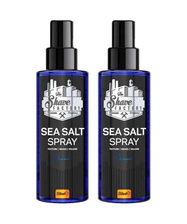 the shave factory Ocean - Sea Salt Spray Salt Water Spray Hair Salt Spray for Hair Volume Spray Texture Spray Hair (2 x 250 ml (8.45 Floz))