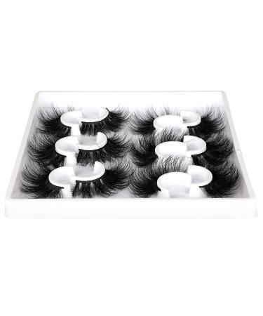 Fluffy Mink Lashes | Dramatic Long Wispy & Thick False Eyelashes | Reusable Luxury Russian Strip Lashes - 6 Styles - Buy Online on SooperMarket.com