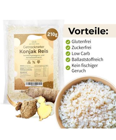 Buy Konjac Rice - Zero Carb Low-Calorie Shirataki Rice (210g) | Gluten-Free Vegan & Keto-Friendly - Fiber Kingdom - Buy Online on SooperMarket.com