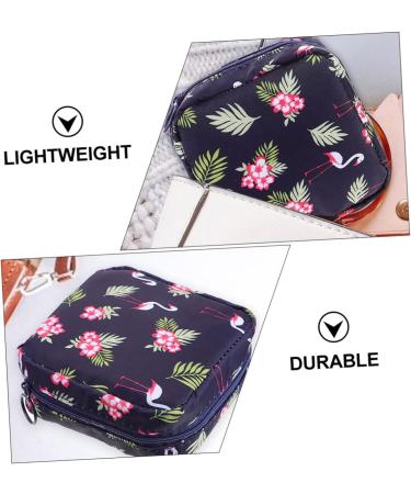HAPINARY 4pcs Sanitary Napkin Storage Bags Set - Portable Makeup & Period Starter Pouch for Women - Canvas Navy Travel Pouches - Buy Online on SooperMarket.com