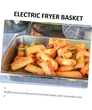 Toddmomy 2 Pcs Square Baking Basket Air Fryer Mesh Basket Wire Mesh Fry Basket Chip Frying Metal Baskets Fried Food Basket Air Fry Basket Snack Basket Electric Storage Basket Carbon Steel 38X22.8CMx2pcs Blackx2pcs - Buy Online on SooperMarket.com