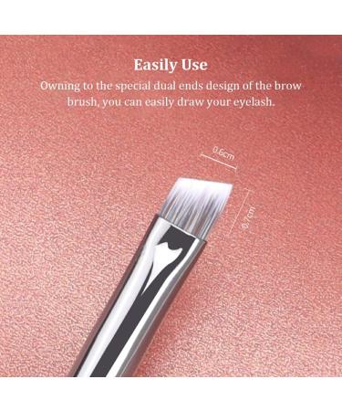 Dajidafu Eyebrow Brush Wool Fiber Easily Grip Dual Ended Multifunction Tinting Spoolie Mini Eyeliner Brow Brushes Eyelash Tools Single End - Buy Online on SooperMarket.com