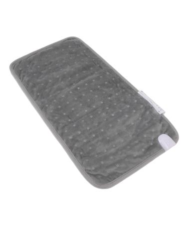Huairdum electrical heating mat for the office soft electrical heating blanket with 6 gears comfortable LCD for living room bedroom (EU connector 220-240V) EU plug 220-240V gray