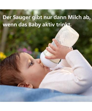 Philips Avent Natural Response Glass Baby Bottles - 240ml BPA-Free 2-Pack for Newborns (1 Month+) - Model SCY933/02 - Buy Online on SooperMarket.com
