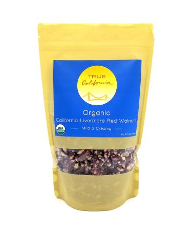 True California Organic Livermore Red Walnuts (1 LB) Raw, Shelled Halves and Pieces - Healthy Snacks, Vegan & Gluten Free - Natural Whole Foods & Pantry Staples Livermore Red 1 Pound (Pack of 1)