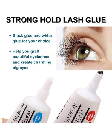Clear Eyelash Glue Duo | 4g x 2 | Fast Drying & Waterproof | Strong Bonding | Includes Tweezer | Long-Lasting Extensions | Eyelash Extension Kit - Buy Online on SooperMarket.com
