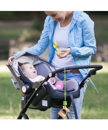 Buy Rosa & Green Silicone Toy Belt - Adjustable Pacifier Clip & Stroller Chain for Baby | Durable Odorless & Lightweight Toy Holders - Buy Online on SooperMarket.com