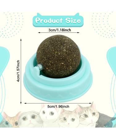 Xinstroe 4 Pack Catnip Balls Toys - Rotating Wall Catnip Balls for Engaging Cat Play | Shop Internationally - Buy Online on SooperMarket.com