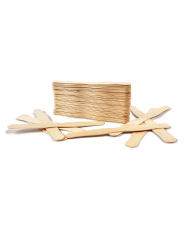 Jumbo Wooden Craft Sticks | Wavy 8  Inch Fans Sticks  Large Popsicle Sticks for Crafts | Fan Handles for DIY Crafting  Wedding Programs  Auction Bidding Paddles & Paint  Mixing | (Natural (250 Pcs)