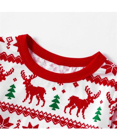 PatPat Family Christmas PJs Set - Reindeer & Snowflake Patterned Sleepwear for Couples & Kids XL Red/White - Buy Online on SooperMarket.com