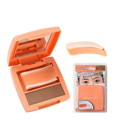 Kiss New York Magic Eyebrow Stamp Eyebrow Powder Natural Shape (Milk Tea Brown)