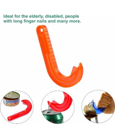 SUL Ring Pull Can Opener Designed for Weak Hands Weak Grip or Limited Dexterity Arthritis Elderly Children and Anyone with Low Strength Makes Easy Work of Opening Cans jar (Orange) - Buy Online on SooperMarket.com