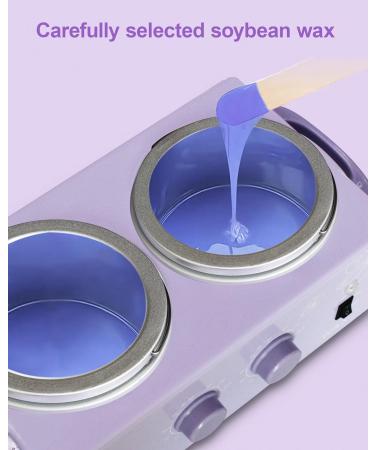 WENMILY Double Wax Warmer Kit for Hair Removal - 2 * 500ML Pots with Wax Beans, Sticks, and Strips - Buy Online on SooperMarket.com