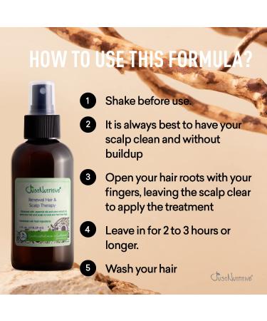 Alopecia Renewal Hair Loss Treatment | Just Nutritive Hair & Scalp Therapy | Nourishing 4 Fl Oz Formula for Soothing Scalp - Buy Online on SooperMarket.com