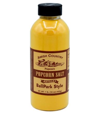 Amish Country Popcorn | Ballpark ButterSalt Popcorn Salt - 16 oz Bottle