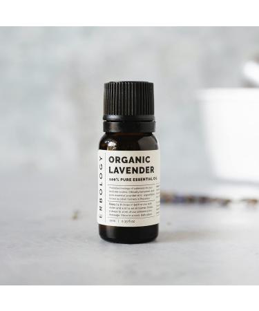Organic Lavender Essential Oil 10ml - Relax & Destress - Sustainably Sourced from Provence, France - Buy Online on SooperMarket.com