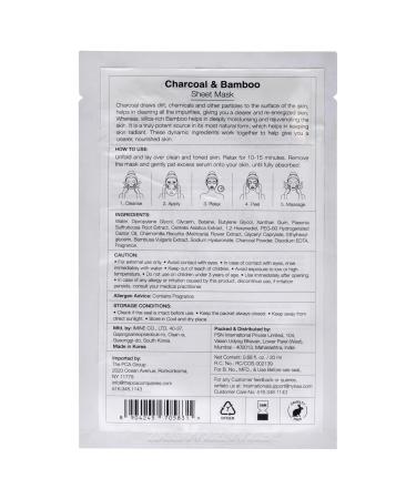 Buy Nykaa Naturals Skin Secrets Bubble Sheet Mask - Charcoal & Bamboo | Revitalizing Detox Face Mask | International Shipping Available - Buy Online on SooperMarket.com