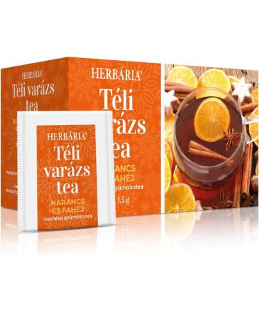 Orange and Cinnamon 100% Natural Fruit Herbal Tea Flavoured Seasonal Tea with Rosehip Hibiscus Rooibos Blackberry Leaves - Buy Online on SooperMarket.com