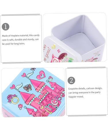 Alipis 4 pcs Tins Cases Containers Wedding Sweets Delicate Cans Cartoon Party Candy Tinplate - Buy Online on SooperMarket.com