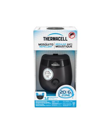 Thermacell Patio Shield Mosquito Repellent E-Series E552CHRCA Rechargeable Repeller 20 Mosquito Protection Zone Includes 12-Hour Repellent Refill No Spray Flame or Scent Bug Spray Alternative Charcoal