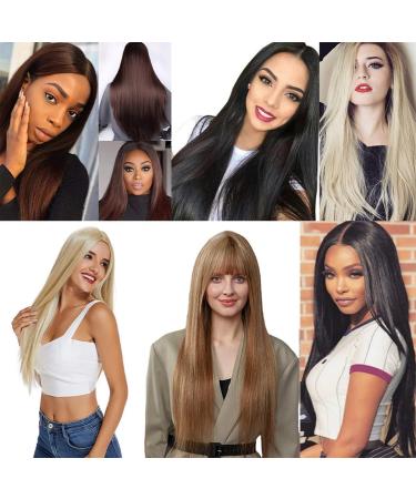 prinfantasy Hair Extensions with Adjustable Size Hair Piece Straight Hairpieces for Women Dark Brown Hair Pieces Silky Straight Nail Tip Keratin Utips Hair Extension 22" MW185 GBMW185 22 Inch - Buy Online on SooperMarket.com