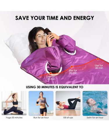 Buy HlieeeoSfcn Infrared Sauna Corner: 2-Zone Portable Heating Blanket with Remote Control | Professional Detox Therapy | International Shipping Available - Buy Online on SooperMarket.com